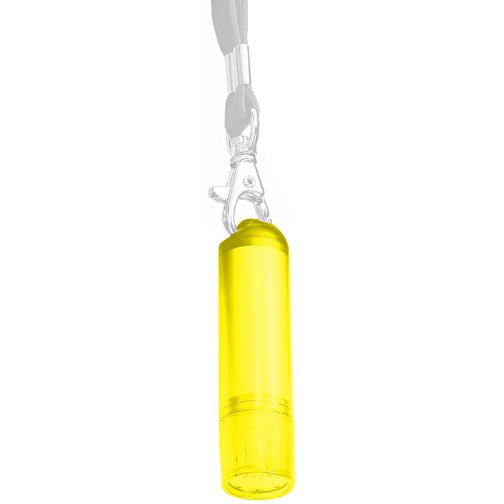 VitaLip® 'Eco' Freestyle (ohne Lanyard) , gelb gefrostet, PS, 6,30cm (Höhe), Bild 1