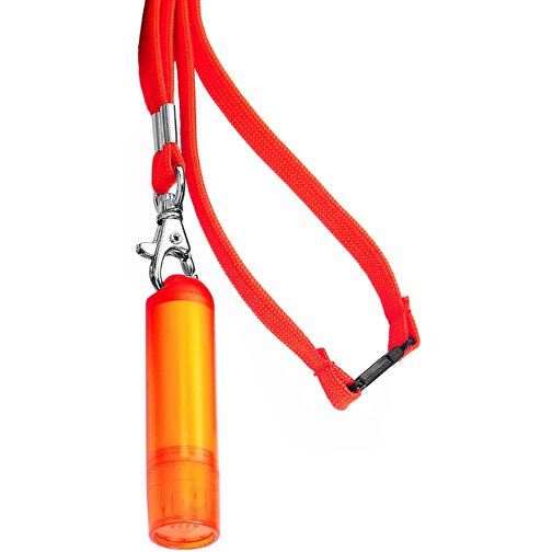 VitaLip® 'Eco' Freestyle Mit Lanyard , orange gefrostet, PS, 6,30cm (Höhe), Bild 1