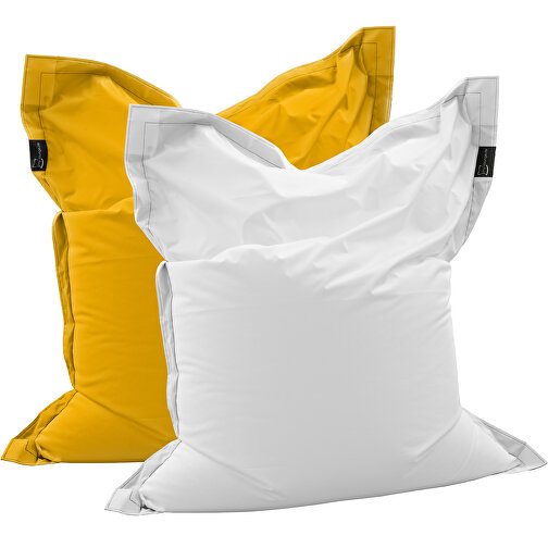 Sitzsack Lounger, Inkl. Einseitigem Digitaldruck , gelb, 40% Repreve® / 60% Polyester, 180,00cm x 30,00cm x 140,00cm (Länge x Höhe x Breite), Bild 2