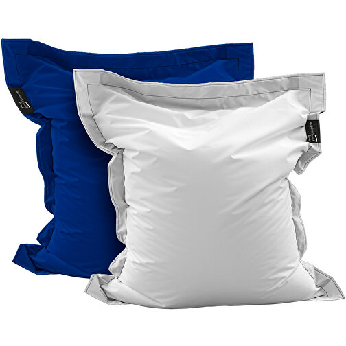 Sitzsack Mini Lounger, Inkl. Einseitigem Digitaldruck , blau, 40% Repreve® / 60% Polyester, 130,00cm x 20,00cm x 100,00cm (Länge x Höhe x Breite), Bild 2