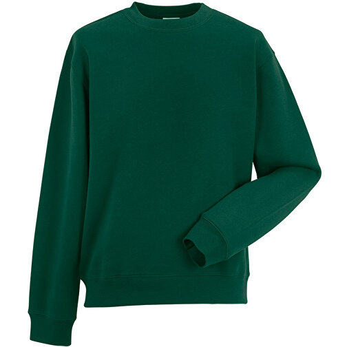 Authentic Sweatshirt , Russell, flaschengrün, 80 % Baumwolle, 20 % Polyester, 3XL, , Bild 1