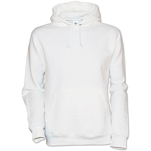 Hooded Sweatshirt , B&C, weiss, 80 % Baumwolle / 20 % Polyester, XXS, , Bild 1