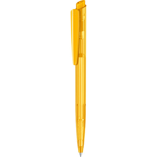 Senator® Dart Clear Druckkugelschreiber , Senator, gelb, Kunststoff, 14,00cm x 143,00cm x 10,00cm (Länge x Höhe x Breite), Bild 1