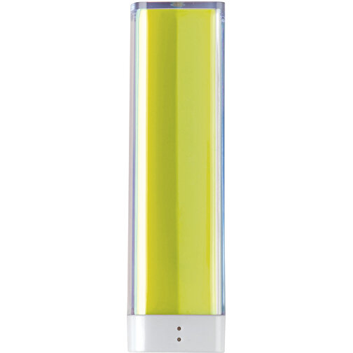 Powerbank Transparent 2200mAh , transparente hellgrün, ABS, 9,10cm x 2,50cm x 2,50cm (Länge x Höhe x Breite), Bild 1
