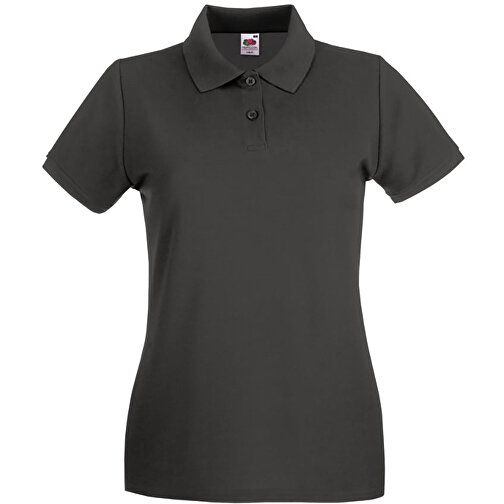 New Lady-Fit Premium Polo , Fruit of the Loom, graphit, 100 % Baumwolle, L, , Bild 1