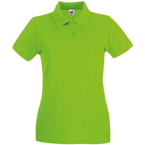 New Lady-Fit Premium Polo , Fruit of the Loom, limette, 100 % Baumwolle, S, , Bild 1