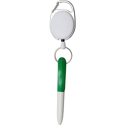 Jo-Jo Score-Stift Mit Schlüsselring Grün , grün/weiss, Kunststoff/Metall, 17,50cm (Länge), Bild 1