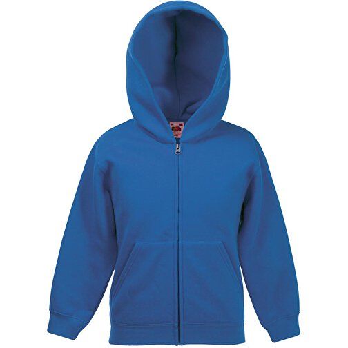 Kids Premium Hooded Sweat Jacket , Fruit of the Loom, royal, 70 % Baumwolle, 30 % Polyester, 116, , Bild 1