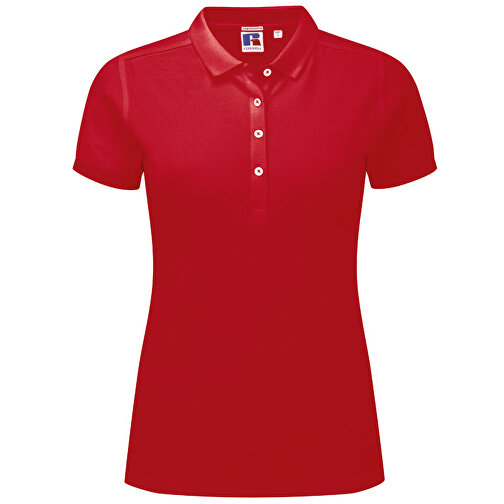 Ladies Stretch Polo , Russell, rot, L, , Bild 1