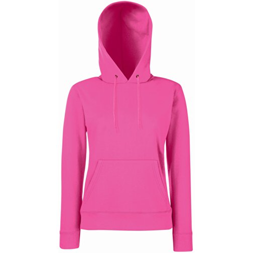 Lady-Fit Hooded Sweat , Fruit of the Loom, fuchsia, 80 % Baumwolle / 20 % Polyester, S, , Bild 1