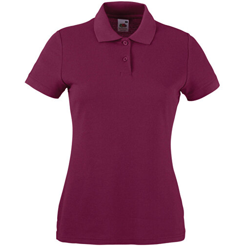 Lady-Fit 65/35 Polo , Fruit of the Loom, burgund, 35 % Baumwolle / 65 % Polyester, XL, , Bild 1