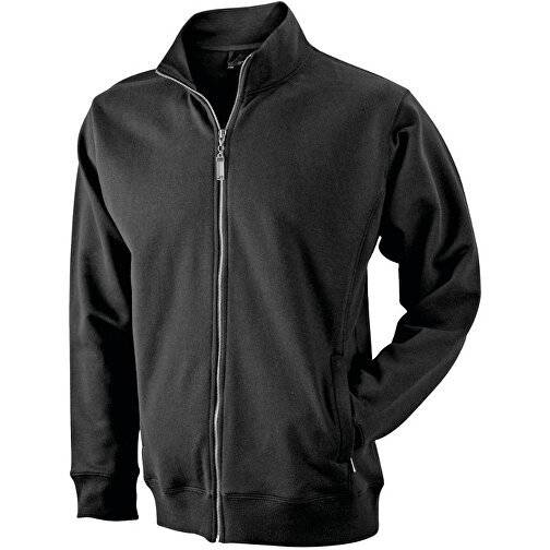 Men´s Jacket , James Nicholson, schwarz, 80 % Baumwolle, 20 % Polyester, S, , Bild 1
