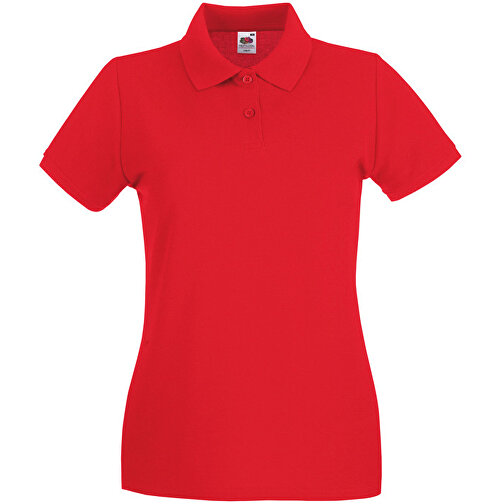 New Lady-Fit Premium Polo , Fruit of the Loom, rot, 100 % Baumwolle, XS, , Bild 1