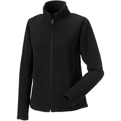 Outdoor Fleece Mit D. Reißverschluss , Russell, schwarz, 100 % Polyester, XL, , Bild 1