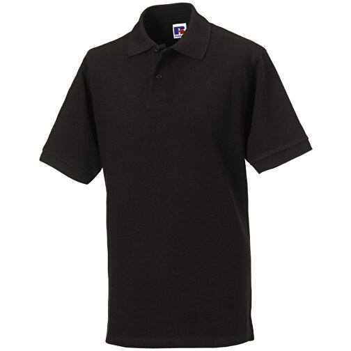 Poloshirt Aus 100% Baumwollpique , Russell, schwarz, 100 % Baumwolle, S, , Bild 1