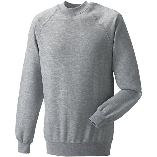 Raglan Sweatshirt , Russell, oxfordgrau, 47 % Baumwolle / 53 % Polyester, M, , Bild 1