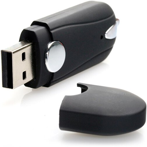 USB-Stick TANGO 2GB , Promo Effects MB , schwarz MB , 2 GB , Kunststoff MB , 3 - 10 MB/s MB , 7,00cm x 1,00cm x 2,10cm (Länge x Höhe x Breite), Bild 2