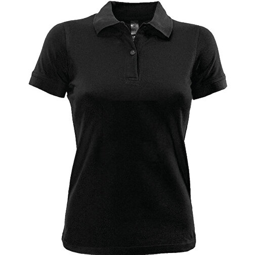 Safran Pure-Women Polo , B&C, schwarz, 100 % Baumwolle, XL, , Bild 1