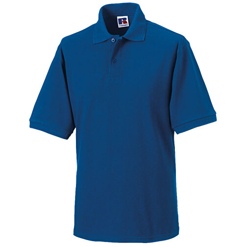Strapazierfähiges Polo Aus Mischgewebe , Russell, königsblau, 65 % Polyester, 35 % Baumwolle, 2XL, , Bild 1