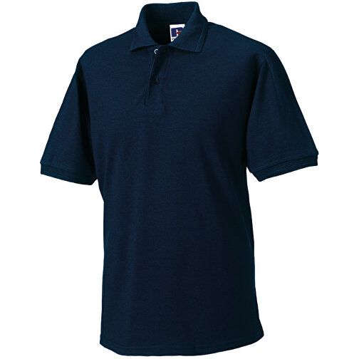 Strapazierfähiges Polo Aus Mischgewebe , Russell, navy blau, 65 % Polyester, 35 % Baumwolle, 3XL, , Bild 1