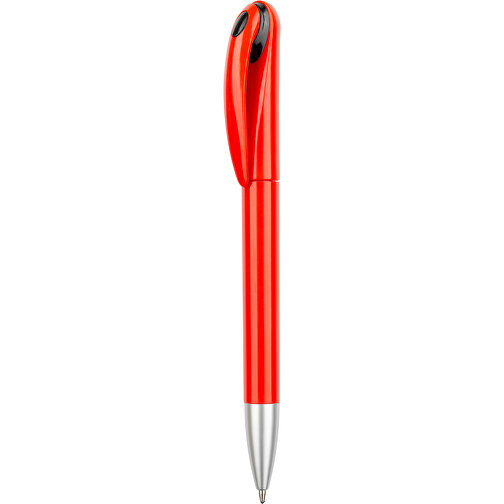 Kugelschreiber Halo , Promo Effects, rot / schwarz, Kunststoff, 14,00cm (Länge), Bild 1