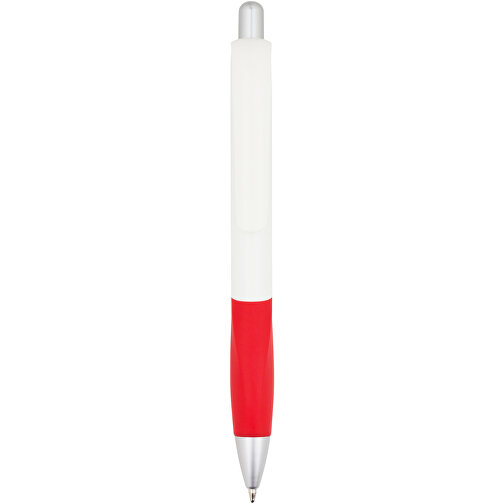 Kugelschreiber Muscle , Promo Effects, rot / weiss, Kunststoff, 14,10cm (Länge), Bild 3