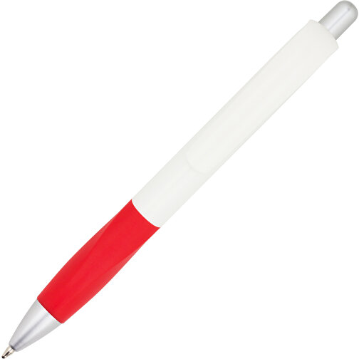 Kugelschreiber Muscle , Promo Effects, rot / weiss, Kunststoff, 14,10cm (Länge), Bild 4