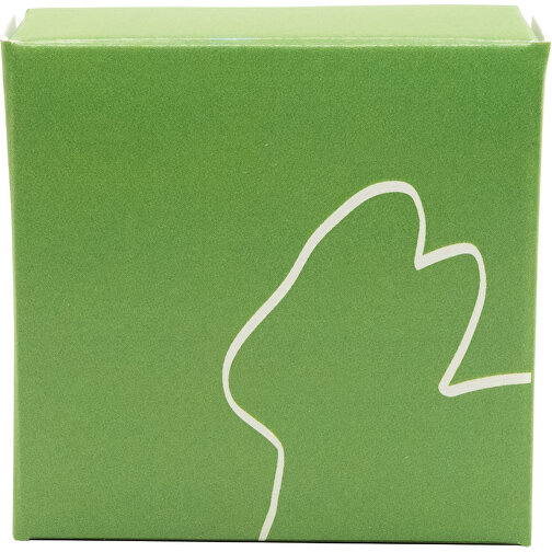 Ein Kleiner Seifentraum , grün, Papier,Seife, 5,00cm x 1,90cm x 5,00cm (Länge x Höhe x Breite), Bild 2