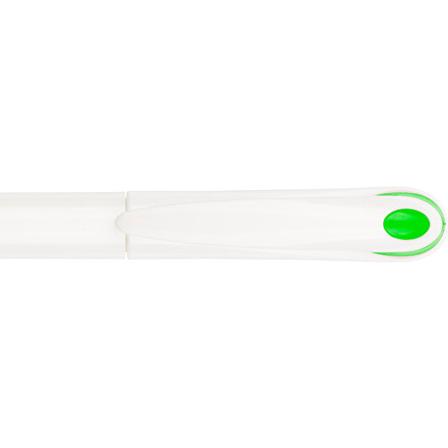 Kugelschreiber Halo , Promo Effects, weiß / grün, Kunststoff, 14,00cm (Länge), Bild 9