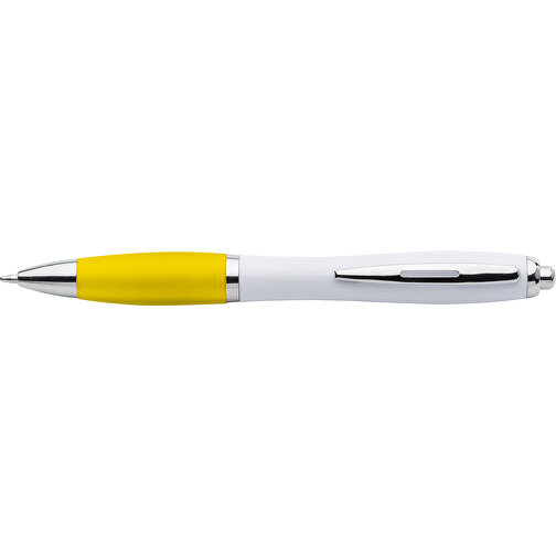 Kugelschreiber Aus Kunststoff Swansea , gelb, ABS, Plastik, Metall, 14,20cm (Höhe), Bild 3