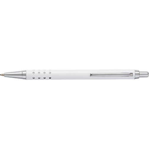 Bolígrafo en aluminio con pulsador cromado. Tinta azul, Imagen 3