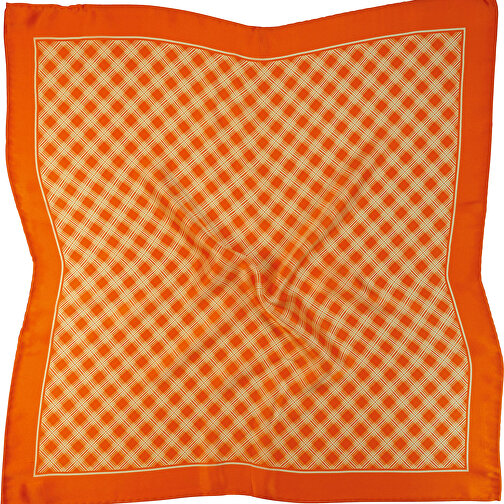 Nicki tørklæde, ren silke satin, trykt, ca. 53 x 53 cm, Billede 1
