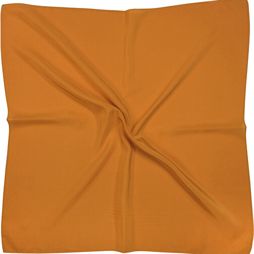 Firkantet tørklæde, ren silke crêpe de chine, uni, ca. 90x90 cm, Billede 1
