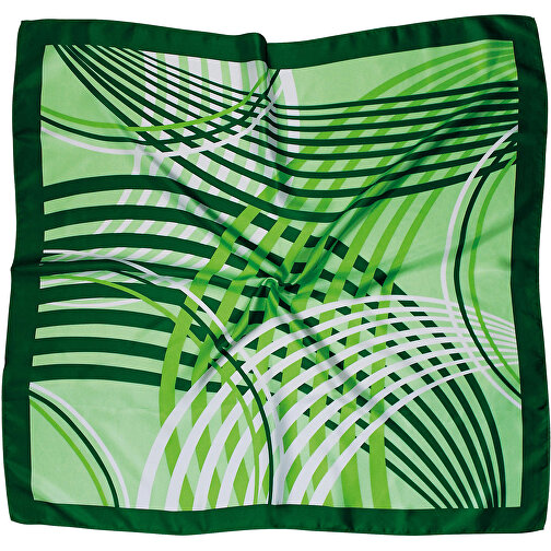 Tørklæde, Ren silkekill, trykt ca. 90x90 cm, Billede 1
