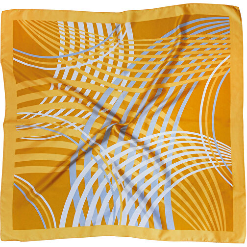 Tørklæde, Ren silkekill, trykt ca. 90x90 cm, Billede 1