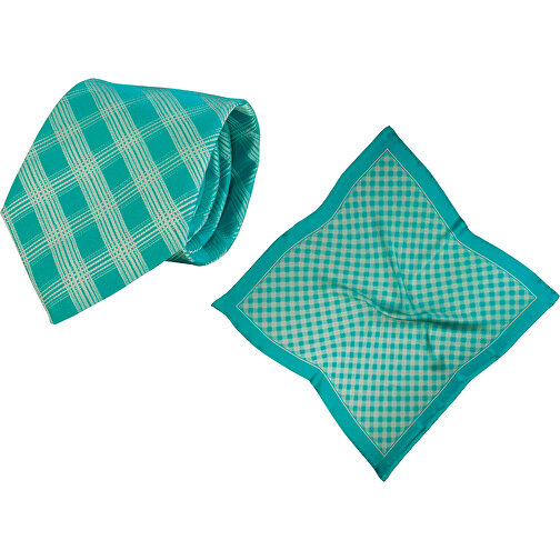 Zestaw (krawat, szalik z czystego jedwabiu, satyna z czystego jedwabiu, ok. 53 x 53 cm), Obraz 1
