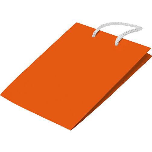 Laminierte Papiertasche, Mittel , orange, Papier, 24,00cm x 30,00cm x 10,00cm (Länge x Höhe x Breite), Bild 3