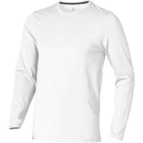 Ponoka Langarmshirt Für Herren , Green Concept, weiß, Single jersey Strick 95% Bio Baumwolle, 5% Elastan, 200 g/m2, M, , Bild 1