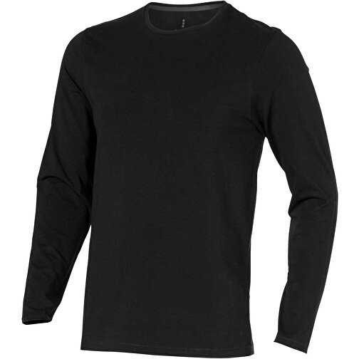 Ponoka Langarmshirt Für Herren , Green Concept, schwarz, Single jersey Strick 95% Bio Baumwolle, 5% Elastan, 200 g/m2, XS, , Bild 1