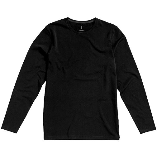 Ponoka Langarmshirt Für Herren , Green Concept, schwarz, Single jersey Strick 95% Bio Baumwolle, 5% Elastan, 200 g/m2, L, , Bild 5
