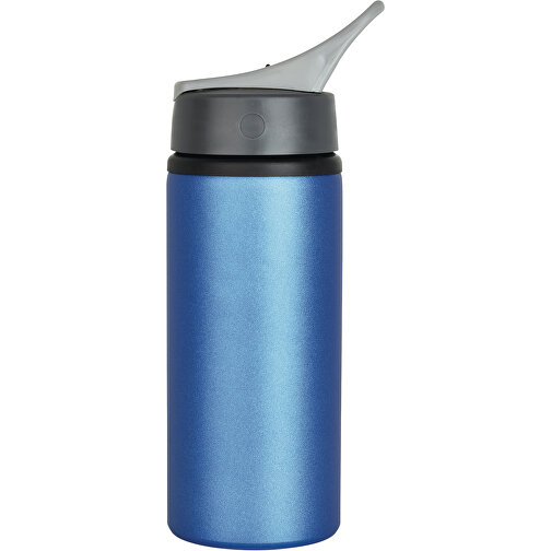 Aluminium Sportflasche, Blau , blau, Aluminium, 22,30cm (Höhe), Bild 2