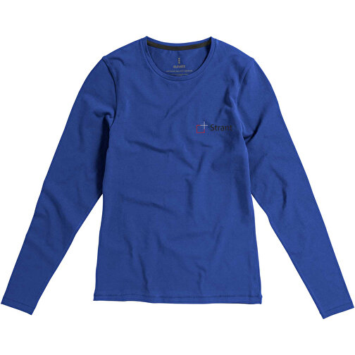 Ponoka Langarmshirt Für Damen , Green Concept, blau, Single jersey Strick 95% Bio Baumwolle, 5% Elastan, 200 g/m2, XS, , Bild 2
