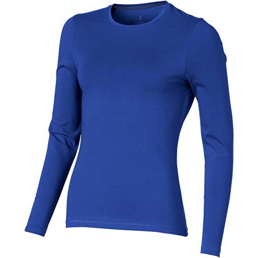 Ponoka Langarmshirt Für Damen , Green Concept, blau, Single jersey Strick 95% Bio Baumwolle, 5% Elastan, 200 g/m2, S, , Bild 1