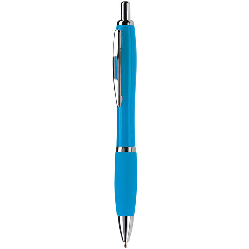 Kugelschreiber Hawaï HC , hellblau, ABS, Metall, 14,00cm (Länge), Bild 1