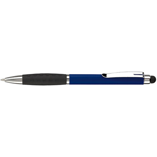 Kugelschreiber Mercurius Mit Touch , dunkelblau, ABS & Metall, 13,70cm (Länge), Bild 3