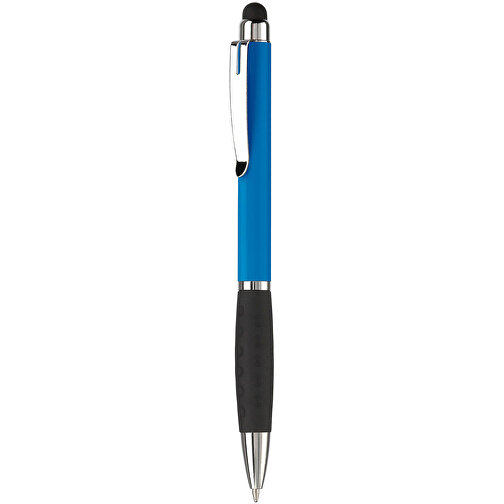 Kugelschreiber Mercurius Mit Touch , hellblau, ABS & Metall, 13,70cm (Länge), Bild 1
