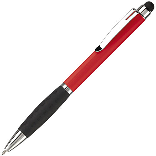 Kugelschreiber Mercurius Mit Touch , rot, ABS & Metall, 13,70cm (Länge), Bild 2