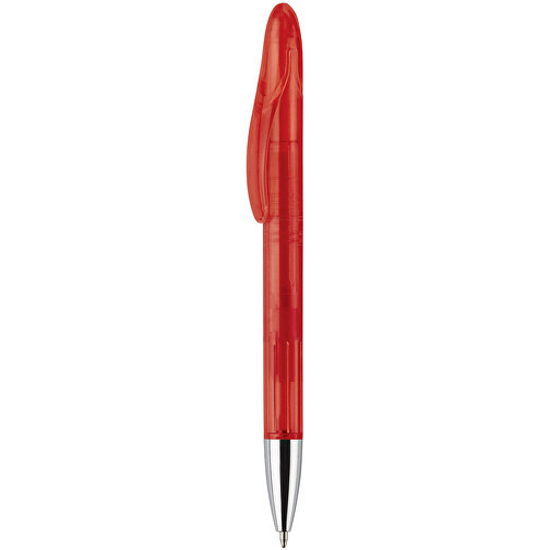 Kugelschreiber Speedy Transparent , transparent rot, ABS, 14,30cm (Länge), Bild 1