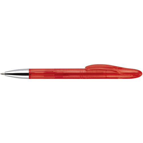 Kugelschreiber Speedy Transparent , transparent rot, ABS, 14,30cm (Länge), Bild 3