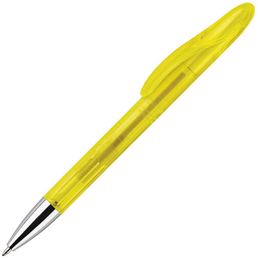 Kugelschreiber Speedy Transparent , transparent gelb, ABS, 14,30cm (Länge), Bild 2